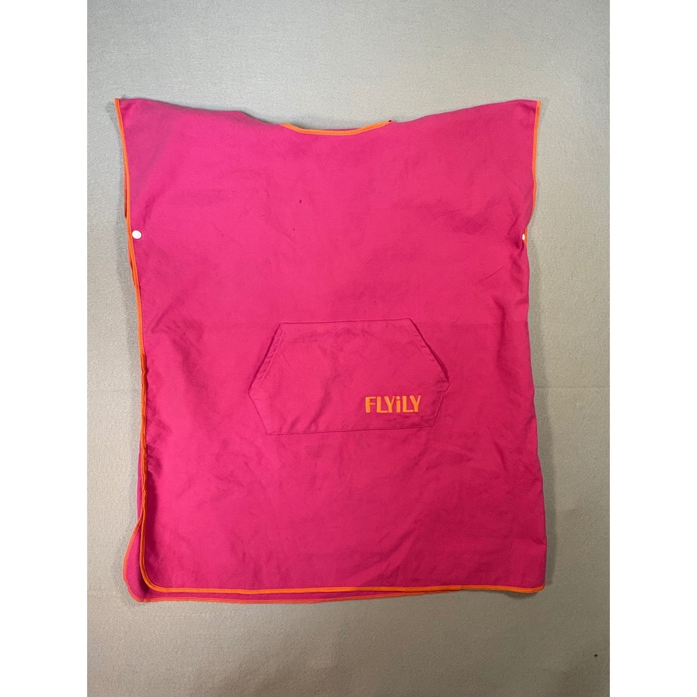 FLYILY Pink Microfiber Hooded Changing Robe Surf Poncho Swim Cover Up - Picture 1 of 8